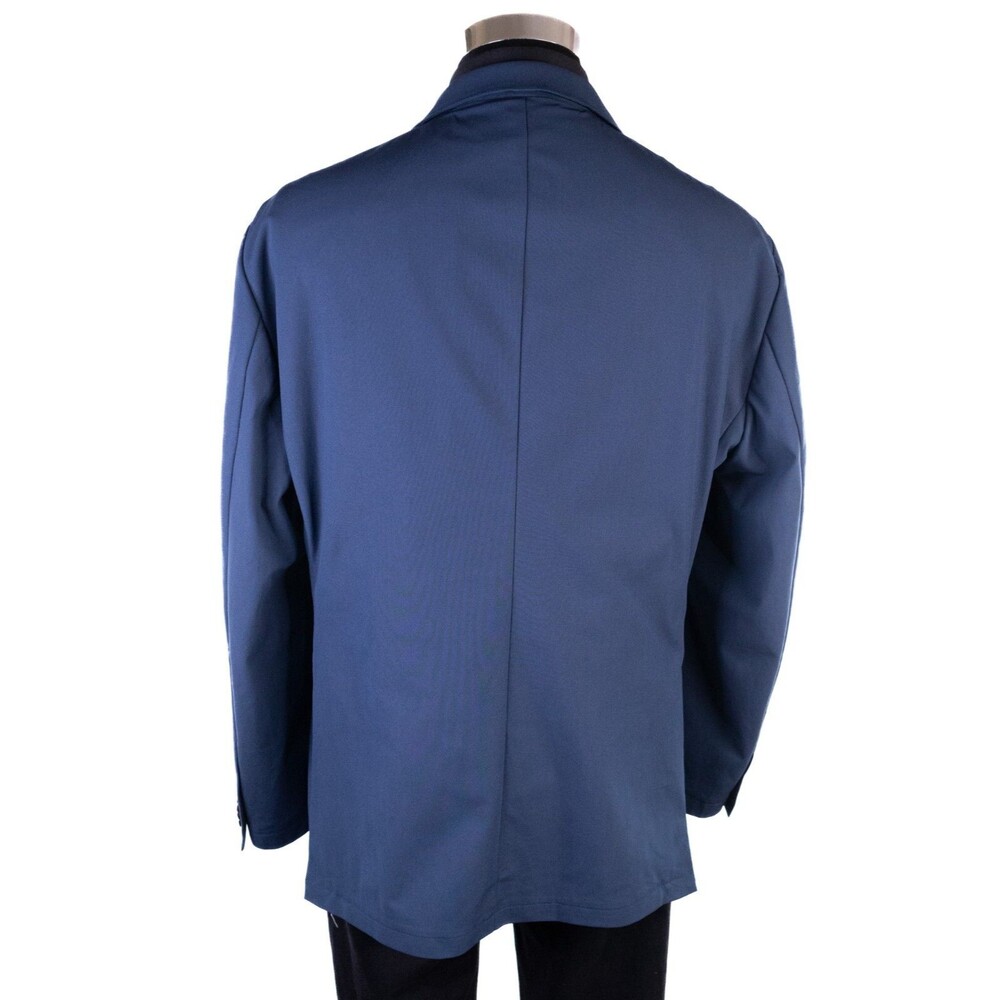 Sene Solid Blue Sport Blazer Unstructured Blazer … - image 8